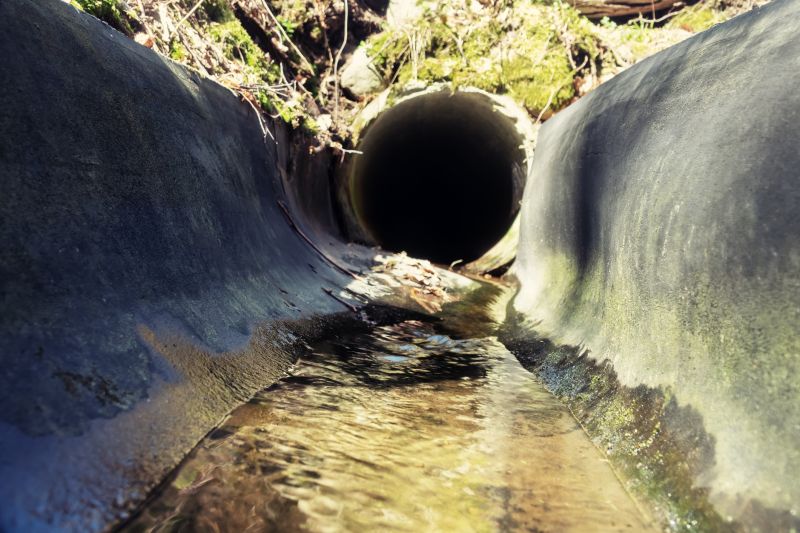 Completed Drainage Setup